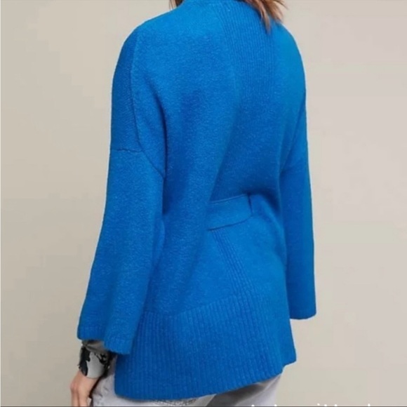 💕 Anthropologie 💕 Sleeping on Snow Alcott Kimono Sweater Cerulean Blue Size S - Picture 3 of 8